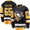 Erik Karlsson Pittsburgh Penguins Fashion7 Home Breakaway Jersey - Black - Front View