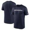 Seattle Seahawks Nike Primetime Legend Wordmark Dri-FIT T-Shirt - - Front View