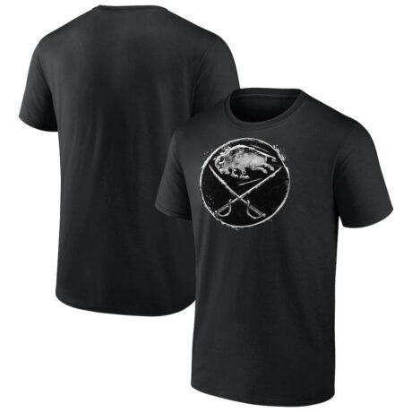 Buffalo Sabres Iced Out T-Shirt - Black - Front View