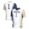 #1 Georgetown Hoyas GameDay Greats Unisex Lightweight Women's Soccer Jersey - White - Front View