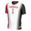 #1 Louisville Cardinals GameDay Greats Unisex Lightweight Women's Soccer Jersey - White - Side View