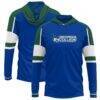 Georgia College Bobcats ProSphere Throwback Long Sleeve Hoodie T-Shirt - Blue - Front View