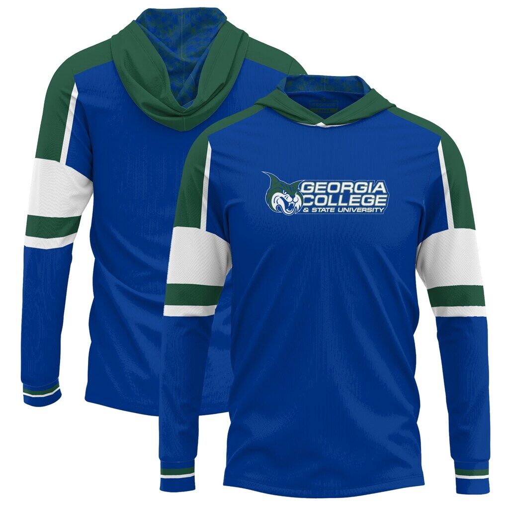Georgia College Bobcats ProSphere Throwback Long Sleeve Hoodie T-Shirt