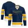Central Alabama Community College Trojans GameDay Greats Youth Hockey Jersey - Navy - Front View