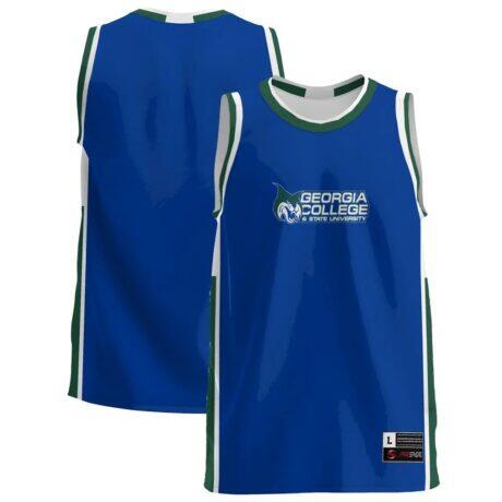 Georgia College Bobcats GameDay Greats Youth Lightweight Basketball Jersey - Blue - Front View