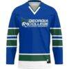 Georgia College Bobcats GameDay Greats Hockey Jersey - Blue - Side View
