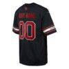 Arizona Cardinals Nike Youth Alternate Custom Game Jersey - Black - Detail View