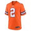 Patrick Surtain II Denver Broncos Nike Mile High Collection 1977 Throwback Player Game Jersey - Orange - Side View