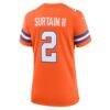 Patrick Surtain II Denver Broncos Nike Women's Mile High Collection 1977 Throwback Player Game Jersey - Orange - Alt2