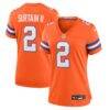 Patrick Surtain II Denver Broncos Nike Women's Mile High Collection 1977 Throwback Player Game Jersey - Orange - Front View