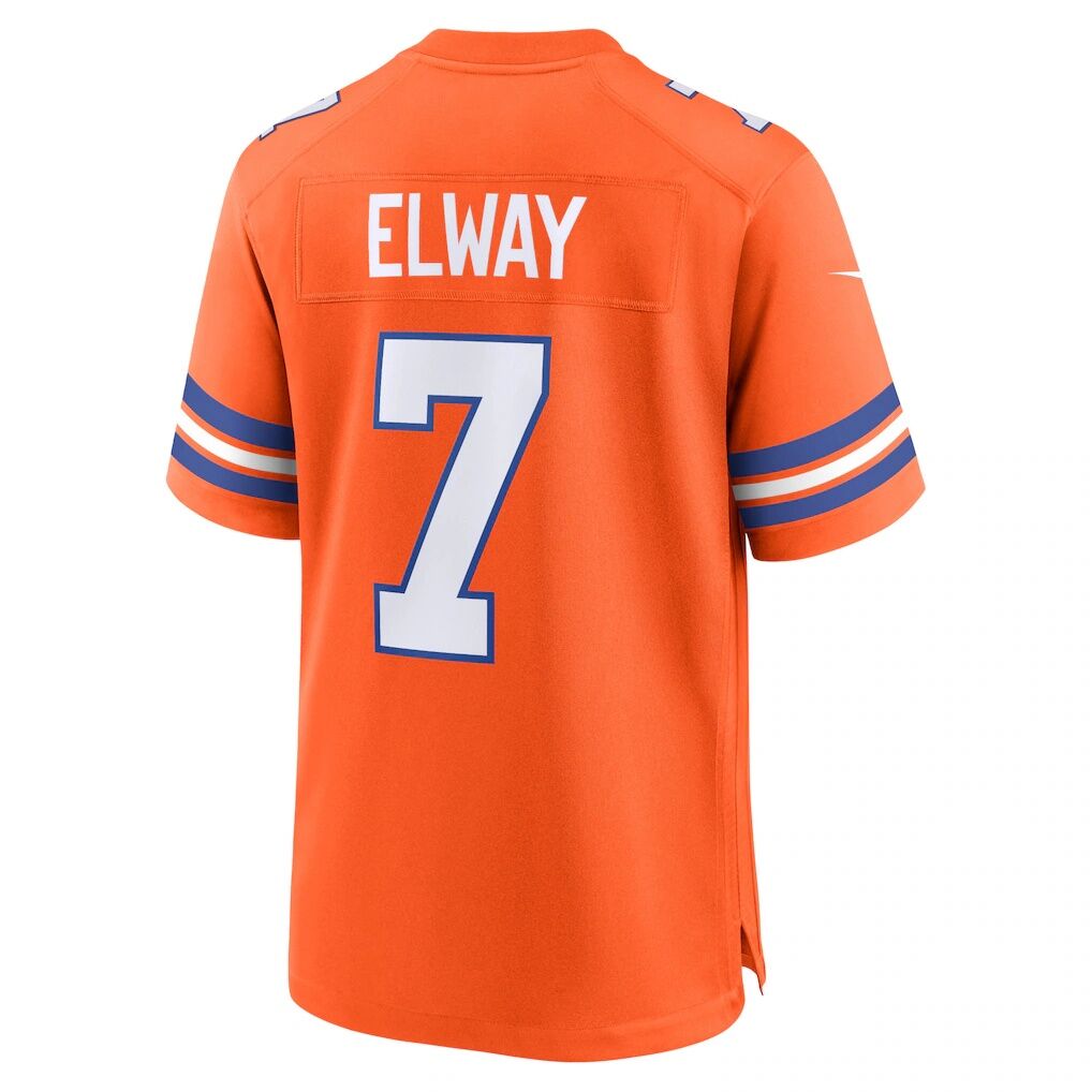 John Elway Denver Broncos Nike Mile High Collection 1977 Throwback Retired Player Game Jersey