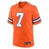 John Elway Denver Broncos Nike Mile High Collection 1977 Throwback Retired Player Game Jersey - Orange - Side View