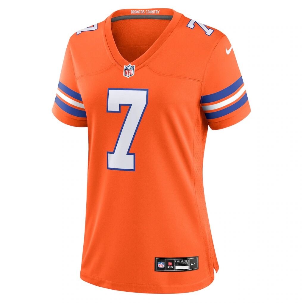 John Elway Denver Broncos Nike Women's Mile High Collection 1977 Throwback Player Game Jersey
