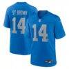 Amon-Ra St. Brown Detroit Lions Nike Alternate Game Jersey - Blue - Front View