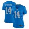 Amon-Ra St. Brown Detroit Lions Nike Women's Alternate Game Jersey - Blue - Front View