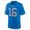 Jared Goff Detroit Lions Nike Alternate Game Jersey - Blue - Alt1