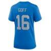 Jared Goff Detroit Lions Nike Women's Alternate Game Jersey - Blue - Alt2