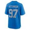 Aidan Hutchinson Detroit Lions Nike Alternate Game Jersey - Blue - Detail View