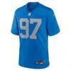 Aidan Hutchinson Detroit Lions Nike Alternate Game Jersey - Blue - Side View