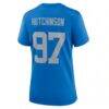 Aidan Hutchinson Detroit Lions Nike Women's Alternate Game Jersey - Blue - Detail View