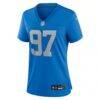 Aidan Hutchinson Detroit Lions Nike Women's Alternate Game Jersey - Blue - Side View