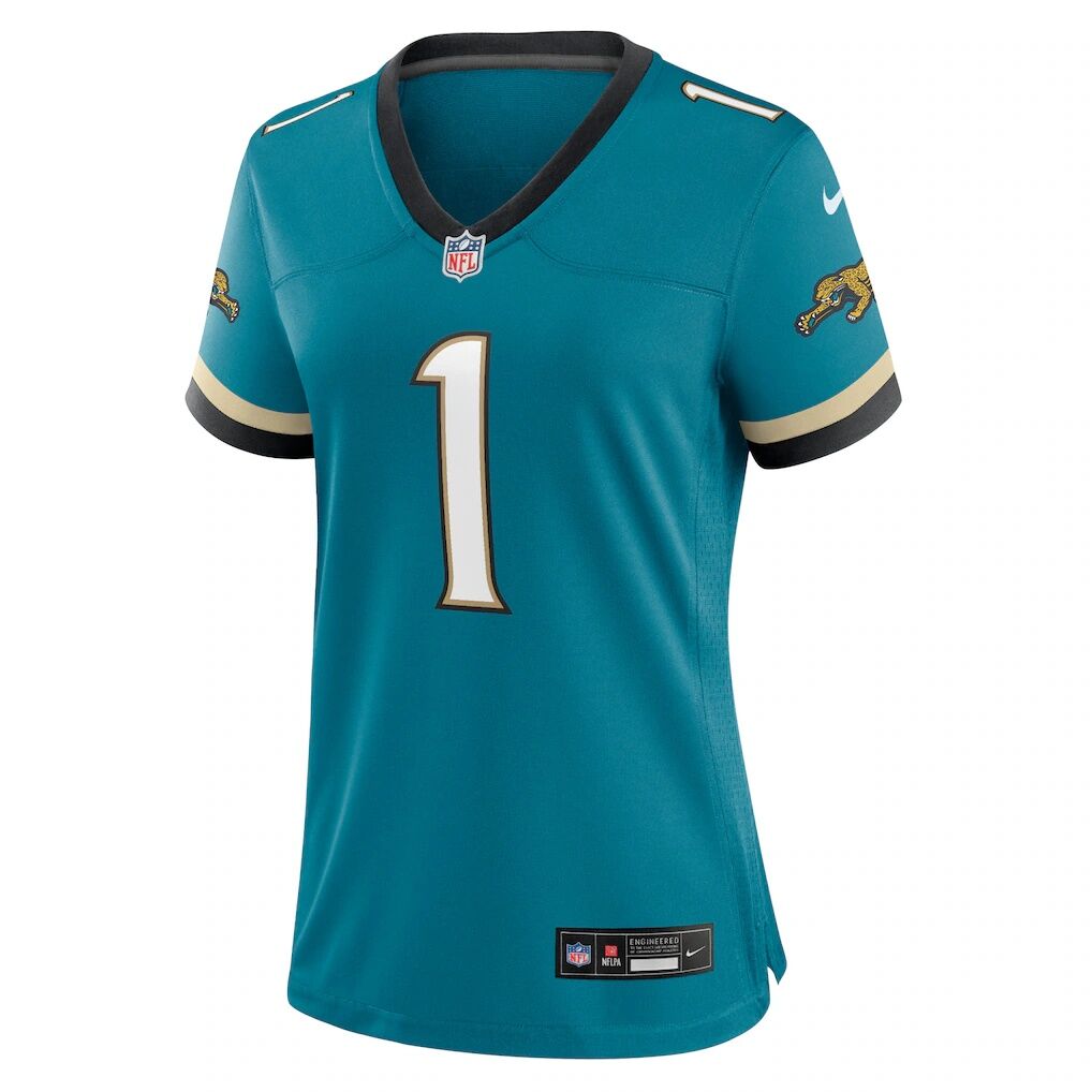 Travis Etienne Jr Jacksonville Jaguars Nike Women's Prowler Throwback Game Jersey