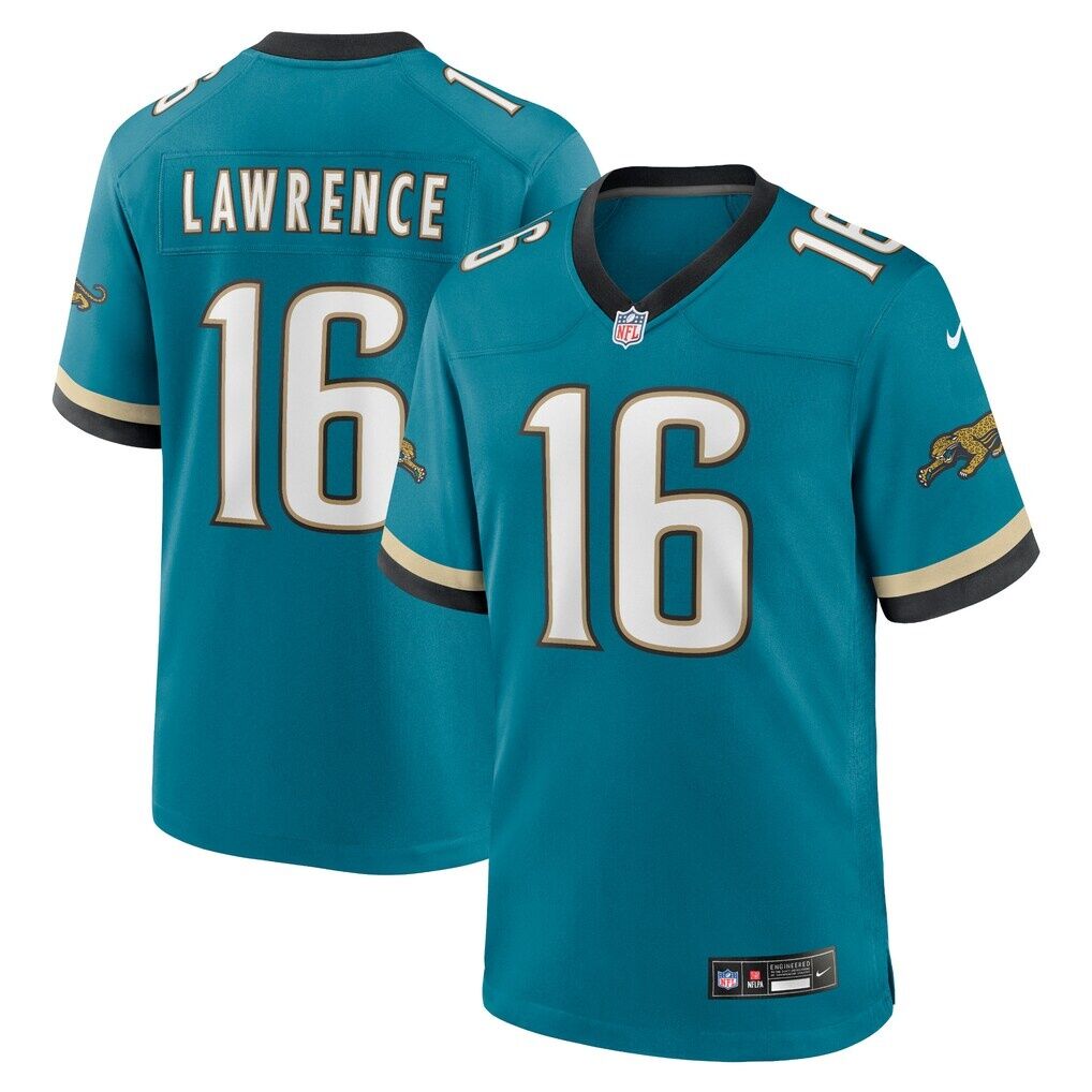 Trevor Lawrence Jacksonville Jaguars Nike Prowler Throwback Player Game Jersey