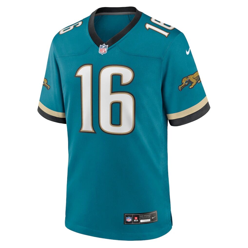 Trevor Lawrence Jacksonville Jaguars Nike Prowler Throwback Player Game Jersey