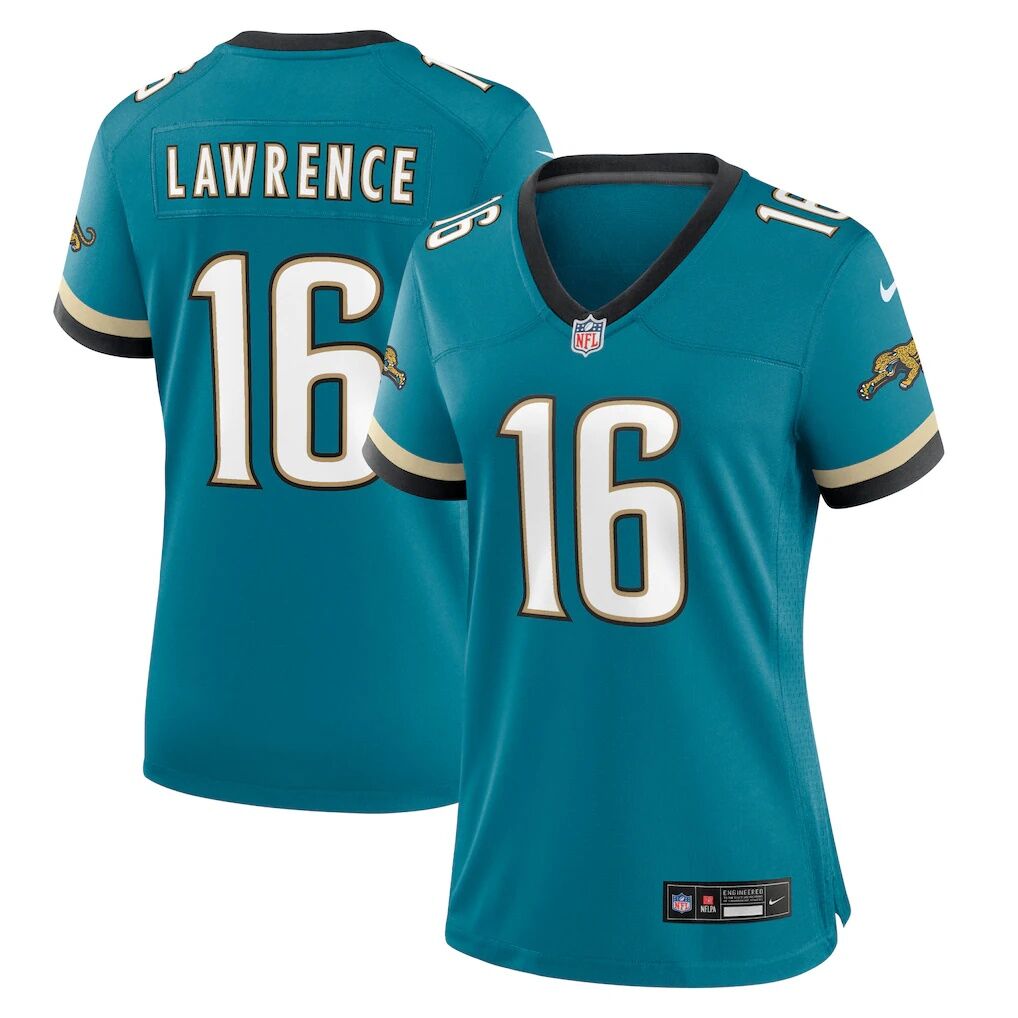 Trevor Lawrence Jacksonville Jaguars Nike Women's Prowler Throwback Game Jersey