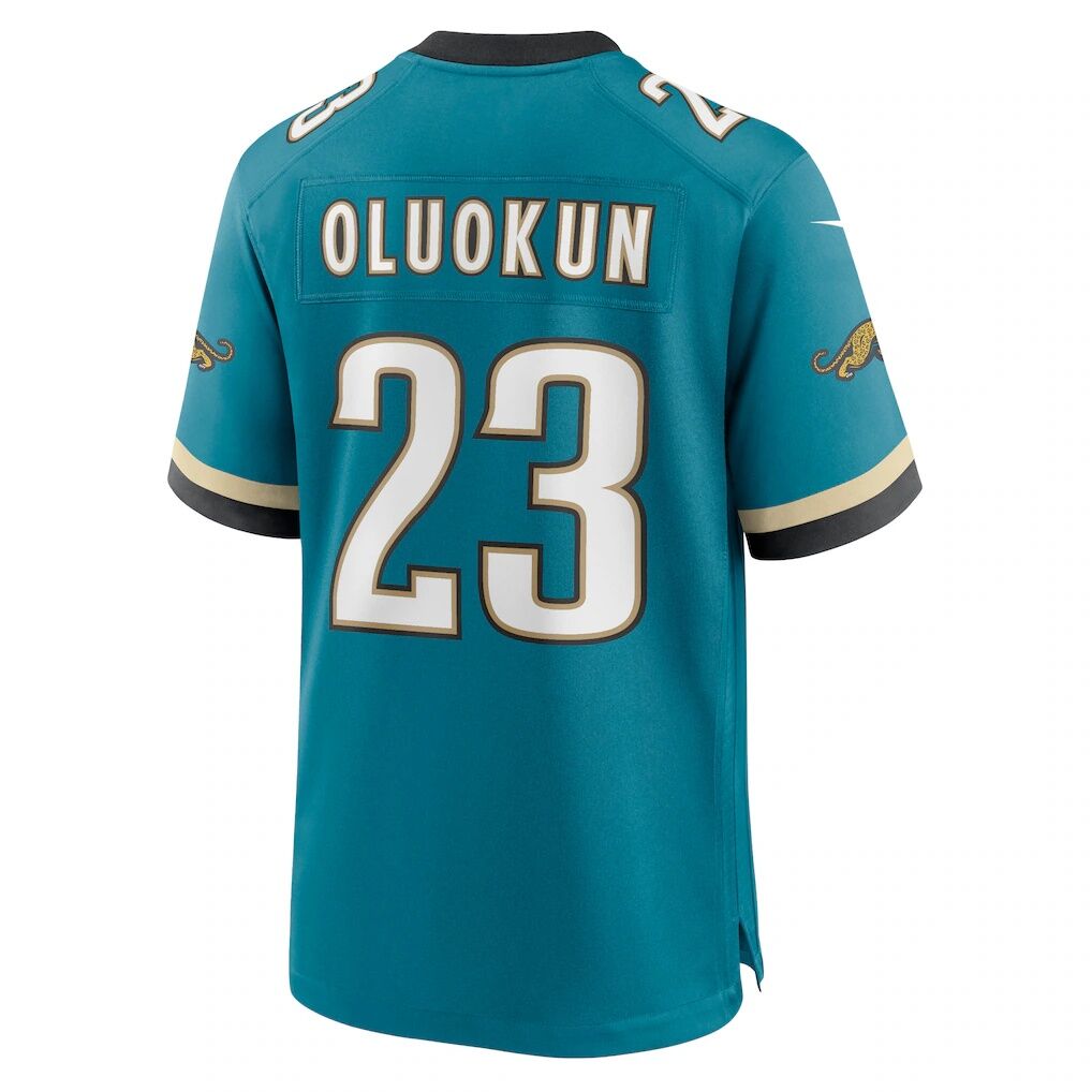 Foye Oluokun Jacksonville Jaguars Nike Prowler Throwback Player Game Jersey