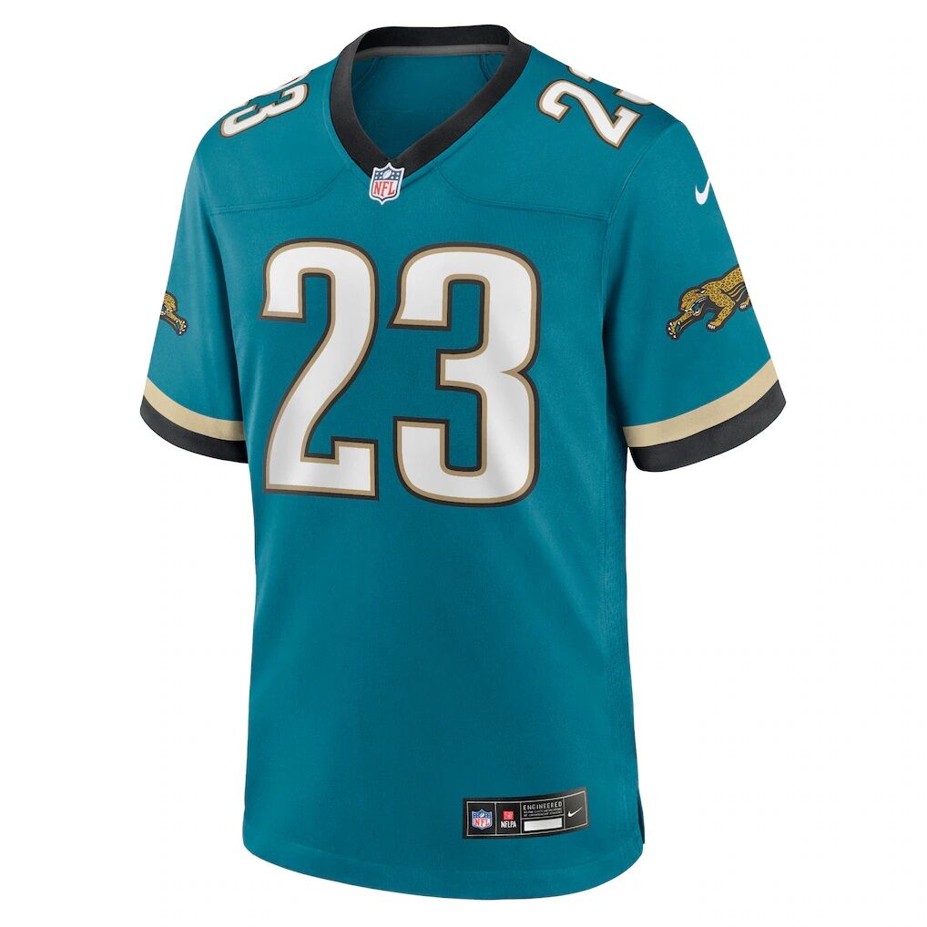 Foye Oluokun Jacksonville Jaguars Nike Prowler Throwback Player Game Jersey
