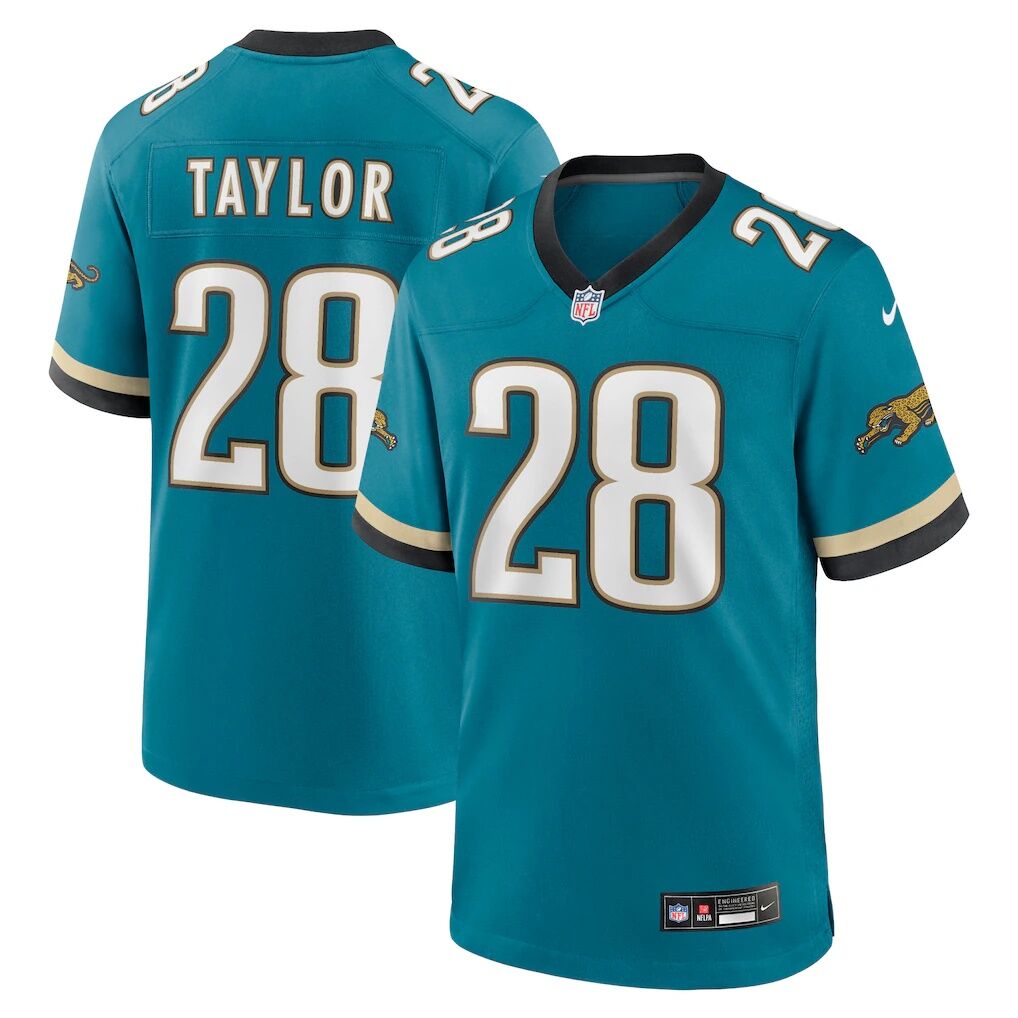 Fred Taylor Jacksonville Jaguars Nike Prowler Throwback Retired Player Game Jersey