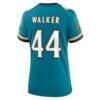 Travon Walker Jacksonville Jaguars Nike Women's Prowler Throwback Game Jersey - Teal - Detail View