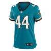 Travon Walker Jacksonville Jaguars Nike Women's Prowler Throwback Game Jersey - Teal - Side View