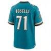 Tony Boselli Jacksonville Jaguars Nike Prowler Throwback Retired Player Game Jersey - Teal - Detail View