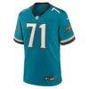Tony Boselli Jacksonville Jaguars Nike Prowler Throwback Retired Player Game Jersey - Teal - Side View