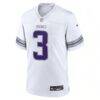 Jordan Addison Minnesota Vikings Nike Alternate Game Player Jersey - White - Side View