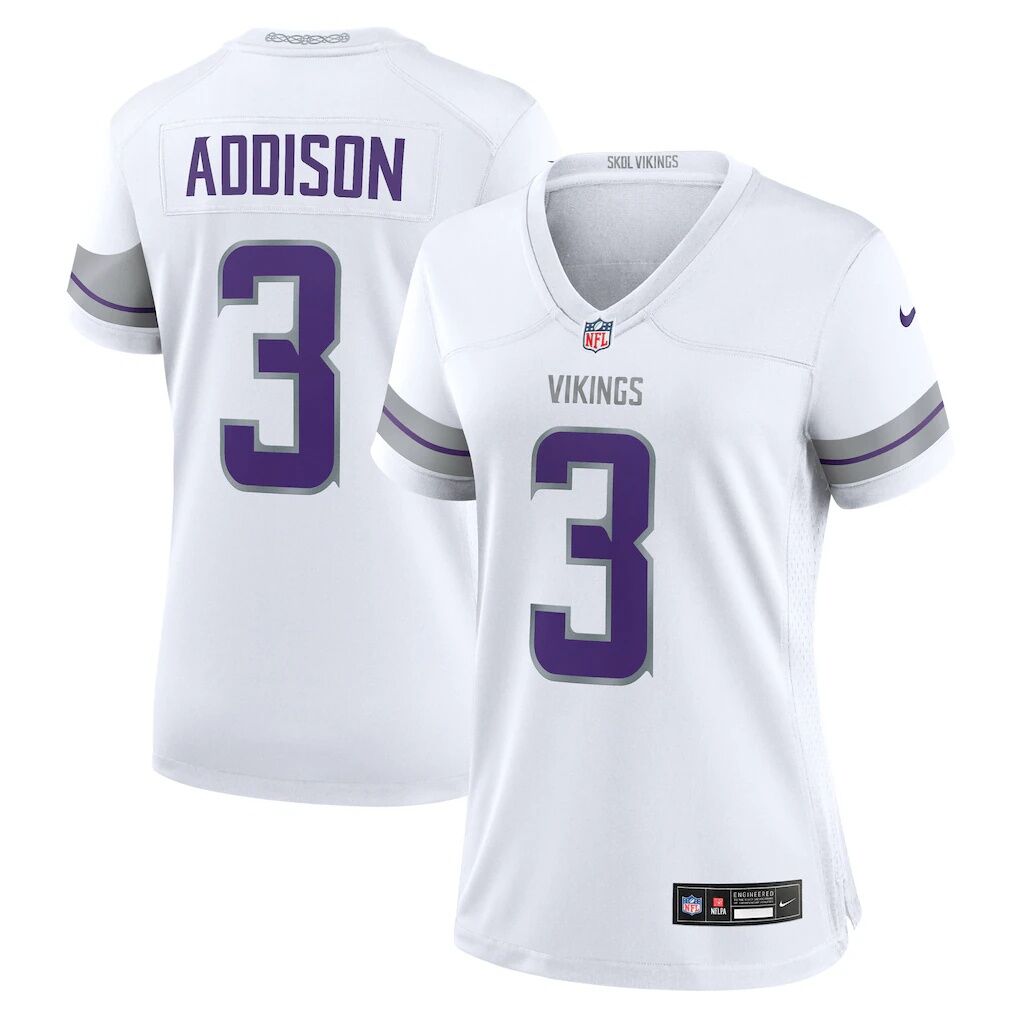Jordan Addison Minnesota Vikings Nike Women's Alternate Game Player Jersey