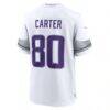 Cris Carter Minnesota Vikings Nike Alternate Retired Player Game Jersey - White - Detail View