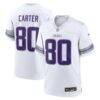 Cris Carter Minnesota Vikings Nike Alternate Retired Player Game Jersey - White - Front View