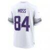 Randy Moss Minnesota Vikings Nike Alternate Retired Player Game Jersey - White - Detail View