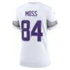 Randy Moss Minnesota Vikings Nike Women's Alternate Retired Player Game Jersey - White - Detail View