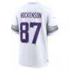 T.J. Hockenson Minnesota Vikings Nike Alternate Game Player Jersey - White - Detail View