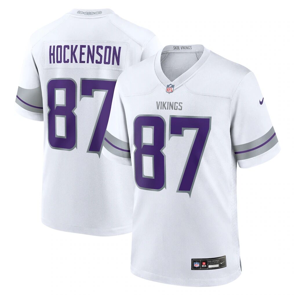 T.J. Hockenson Minnesota Vikings Nike Alternate Game Player Jersey