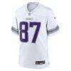T.J. Hockenson Minnesota Vikings Nike Alternate Game Player Jersey - White - Side View