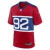 Michael Strahan New York Giants Nike Alternate Retired Player Game Jersey - - Side View