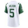 Garrett Wilson New York Jets Nike Classic Alternate Game Jersey - White - Detail View