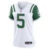 Garrett Wilson New York Jets Nike Women's Classic Alternate Game Jersey - White - Side View