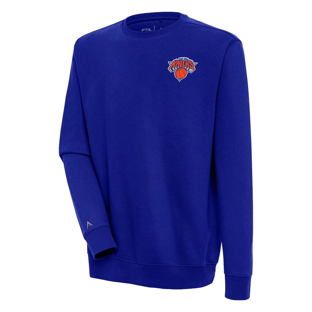New York Knicks Antigua Victory Pullover Sweatshirt