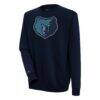 Memphis Grizzlies Antigua Victory Pullover Sweatshirt - Navy - Front View